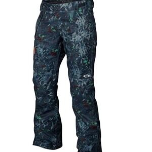 Oakley Men's Snowboard Ski Pants L Insulated Thinsulate Floral Camo Waterproof